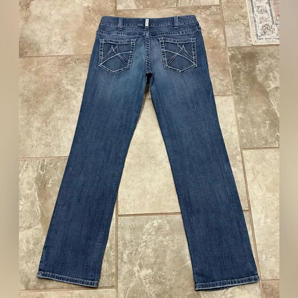 Ariat Real Denim Women’s Bootcut Jeans 32x32 Mid Rise Stretch EUC